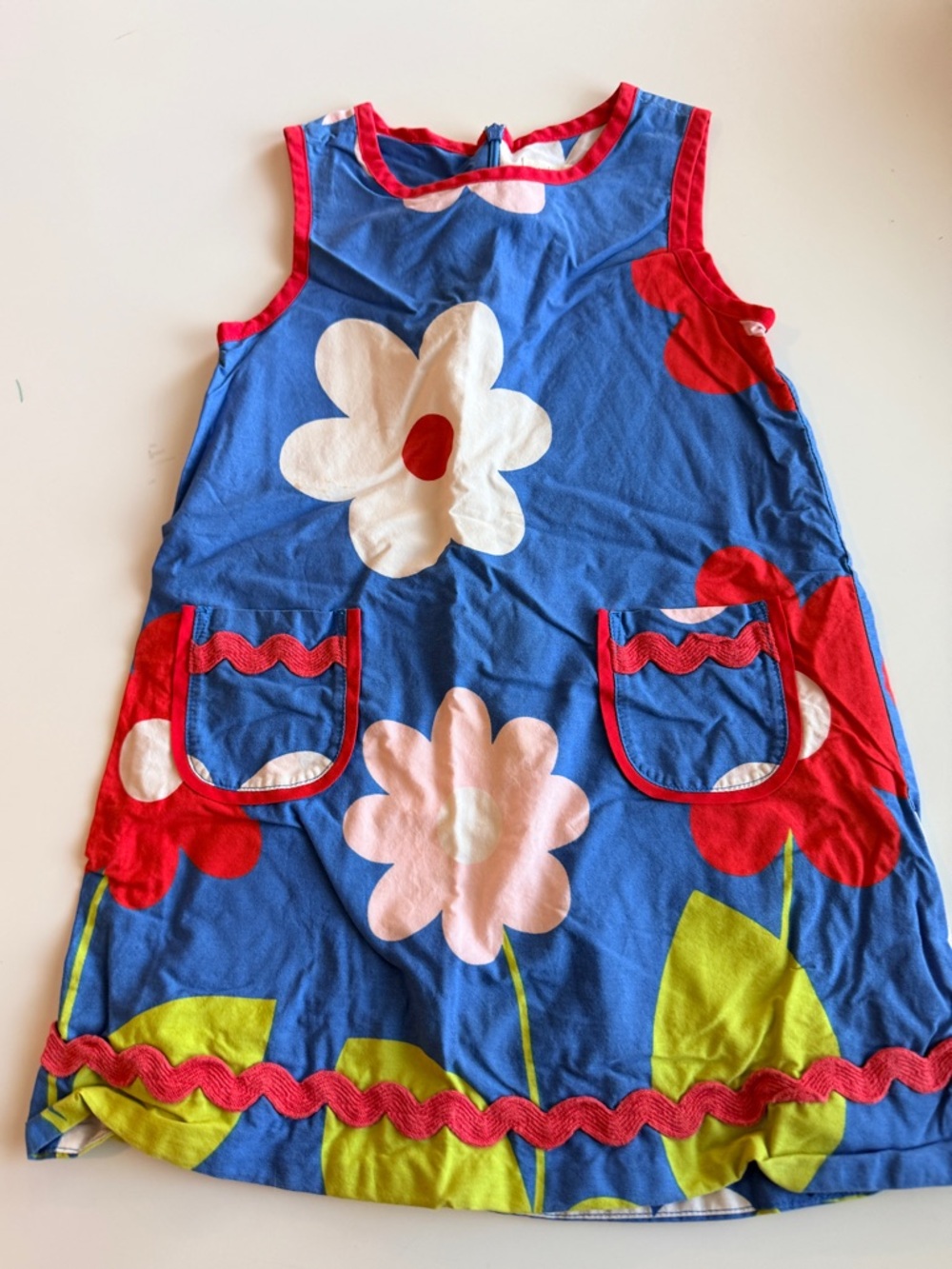 Mini Boden Vintage Floral Pocket Dress - Size 4-5
